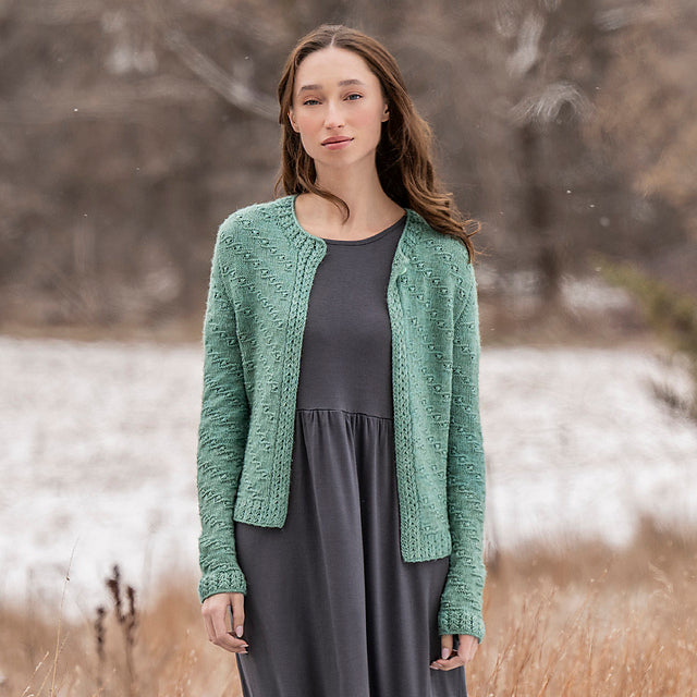 Ocean Bloom Cardigan by Elena Dimchevska