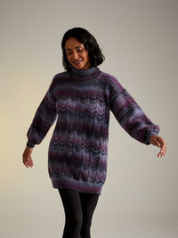 10713 Night Blooming Roll Neck by Sirdar