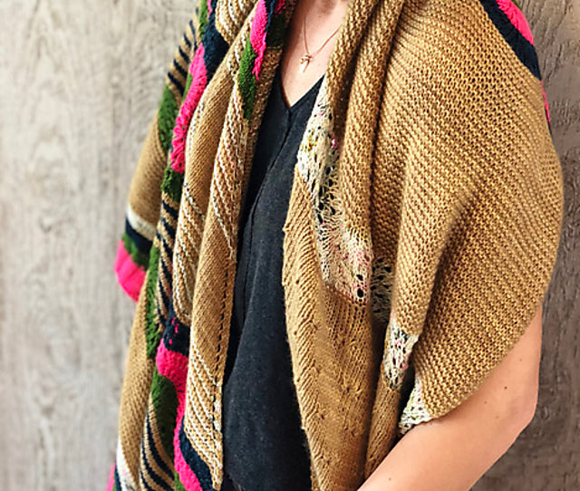 Shoot The Moon Shawl by Plucky Knitter Design