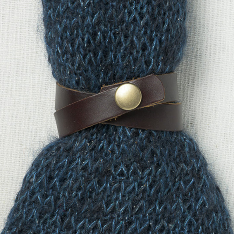 JUL Designs Simple Snap Shawl Cuff/Bracelet, Espresso w/ Antique Brass Hardware