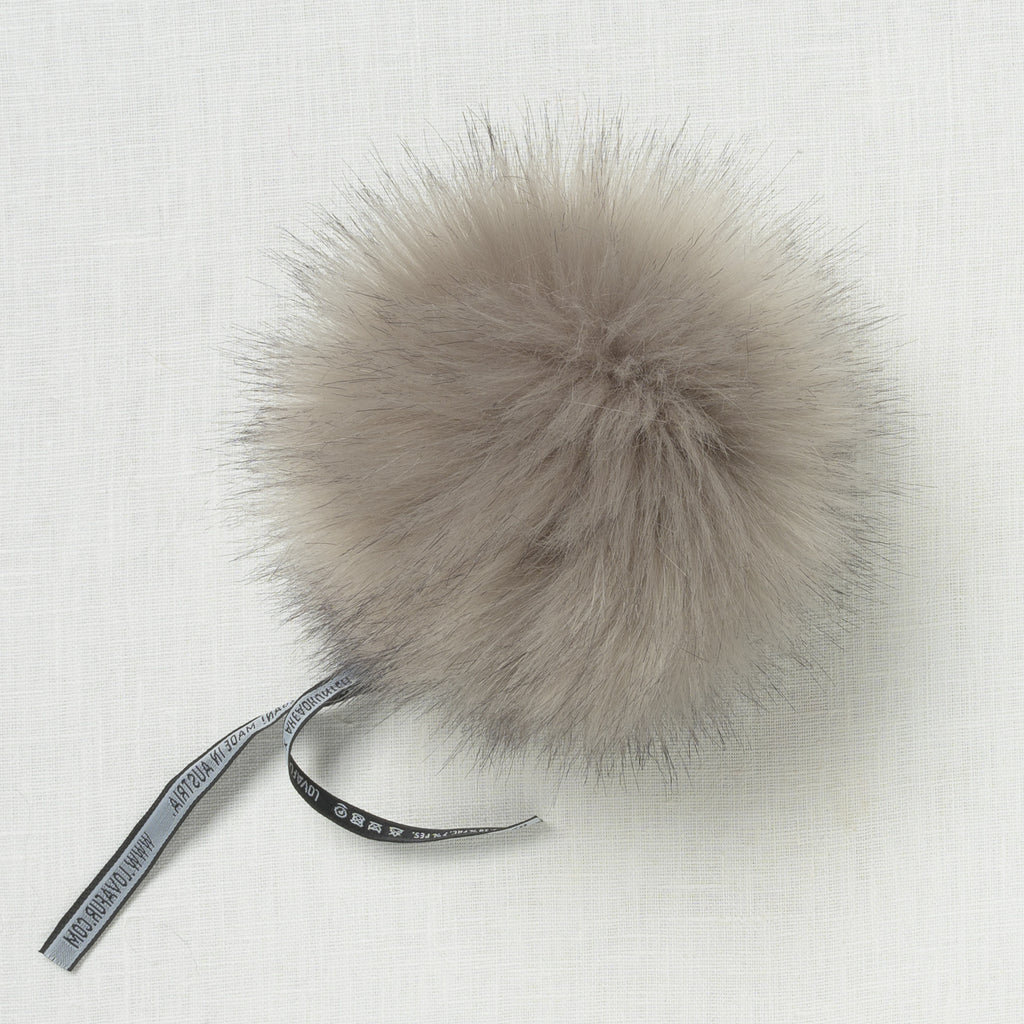 Lovafur Luxe Faux Fur Pom Steel Grey Fox