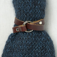 JUL Designs Tiny Ring Shawl Cuff/Bracelet, Espresso w/ Nickel Hardware