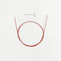 ChiaoGoo Twist Red Interchangeable Cable, Mini (fits US 000-1.5 needles)