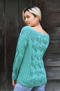 Lace Cable Raglan by Deborah Newton