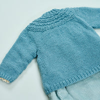 Madeline Yoke Cardigan & Hat by Sarah Hatton