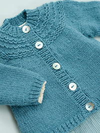 Madeline Yoke Cardigan & Hat by Sarah Hatton