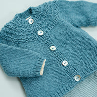 Madeline Yoke Cardigan & Hat by Sarah Hatton