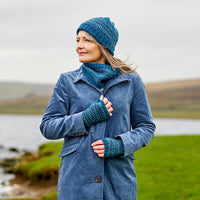 Jamie Hat, Cowl and Wrist Warmers by Sarah Hatton