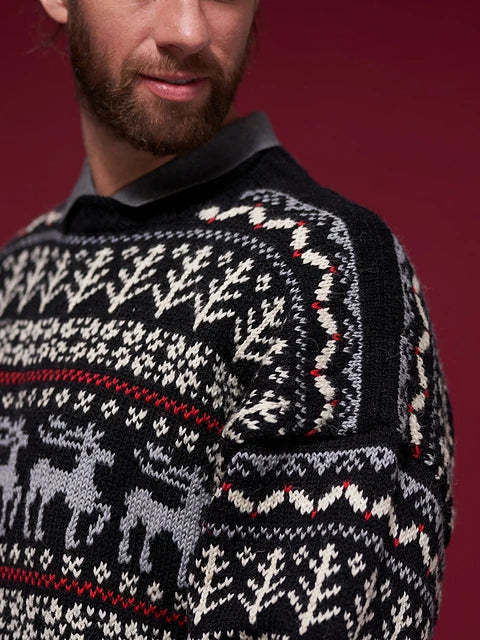 Nicholas Mens Festive Jumper by Rosee Woodland
