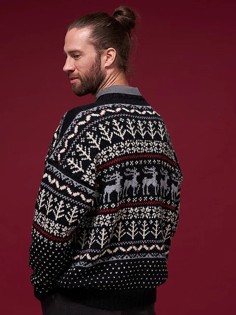 Nicholas Mens Festive Jumper by Rosee Woodland