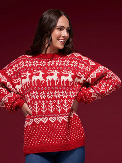 Nora Womens Festive Jumper by Rosee Woodland