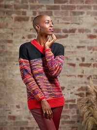 Janet Ripple Ribbed Stripe Jumper by Zandra Rhodes