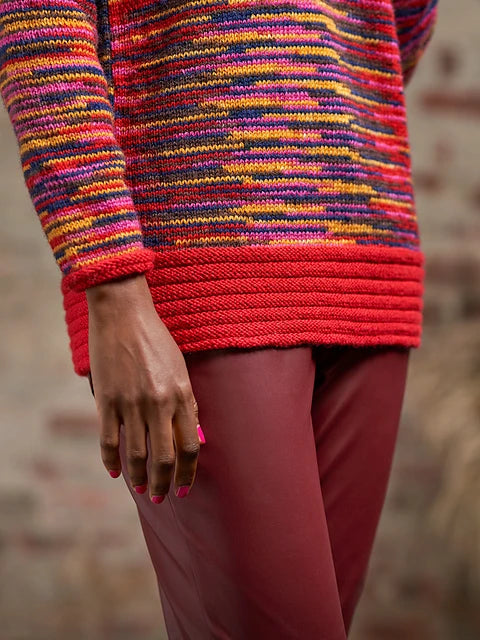 Janet Ripple Ribbed Stripe Jumper by Zandra Rhodes