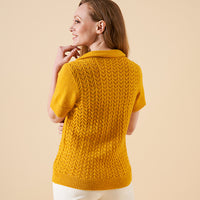 Daisy Fishtail Lace Polo Top by Chloe Elizabeth Birch
