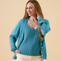 Emma Chevron Lace Twinset by Chloe Elizabeth Birch