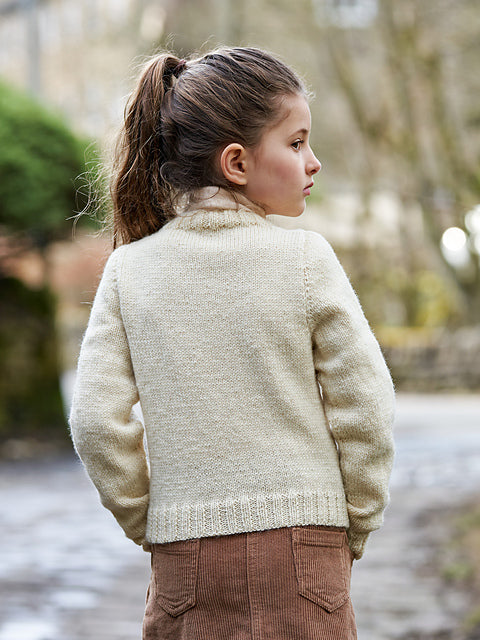 Eavestone Girl's Cabled Jumper by Sarah Hatton