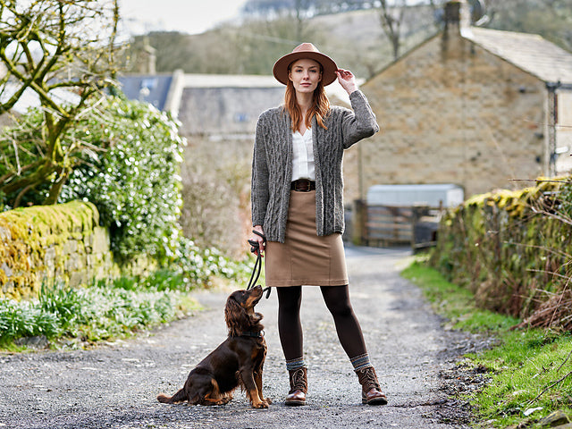 Ingleton Ladies Multiway Ripple Cardigan by Sarah Hatton