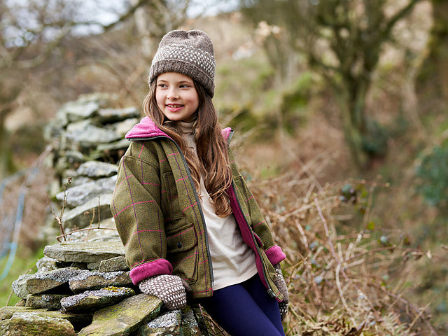 Thimbleby Children's Fair Isle Hat & Mittens by Sarah Hatton