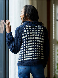 Grace Checked Raglan Jumper by Chloe Elizabeth Birch