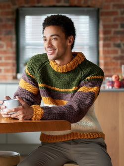 Adna Striped Raglan Jumper by Chloe Elizabeth Birch