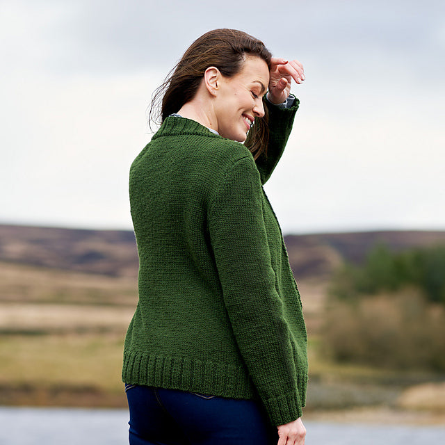 Edina Women's Deep Rib Jumper & Cardigan by Sarah Hatton