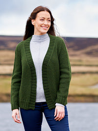 Edina Women's Deep Rib Jumper & Cardigan by Sarah Hatton