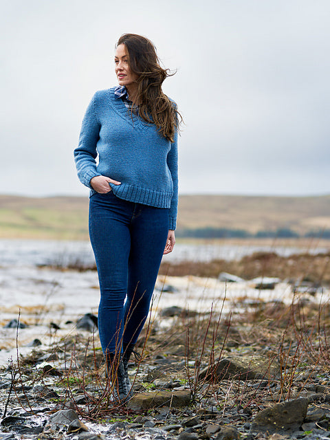 Edina Women's Deep Rib Jumper & Cardigan by Sarah Hatton