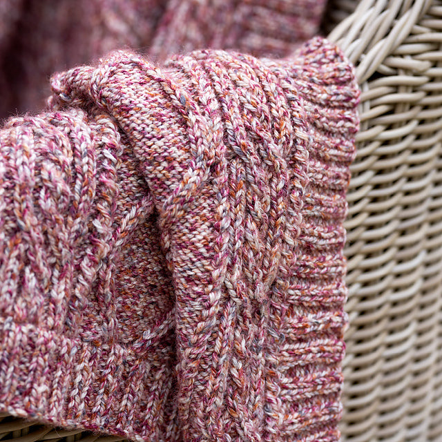 Herriott Cable Blanket & Hot Water Bottle Cover by Jenny Watson