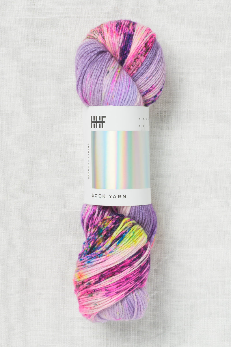 Hedgehog Fibres Twist Sock Rain On Violets