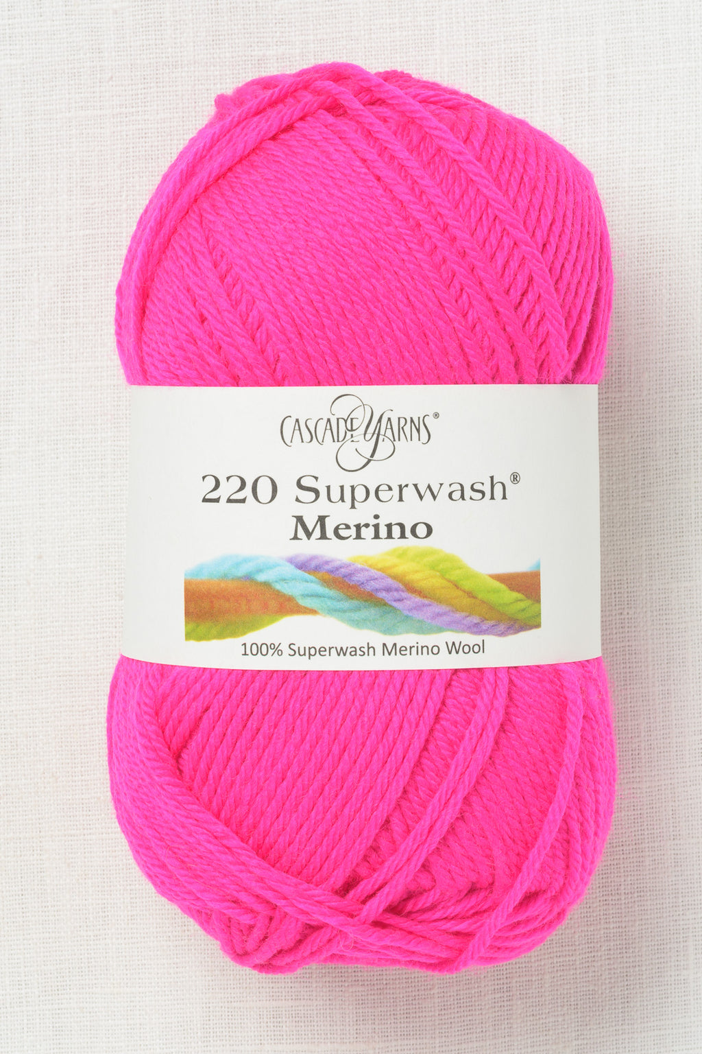 Cascade 220 Superwash Merino 137 Highlighter Pink