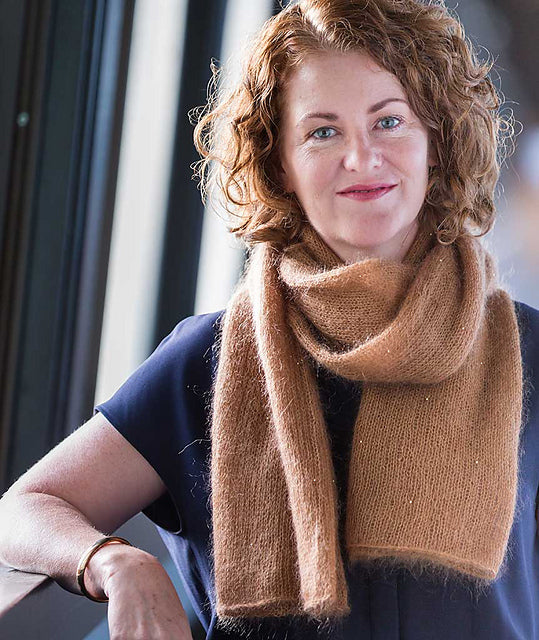 Alexandra's Airplane Scarf by Churchmouse Yarns and Teas