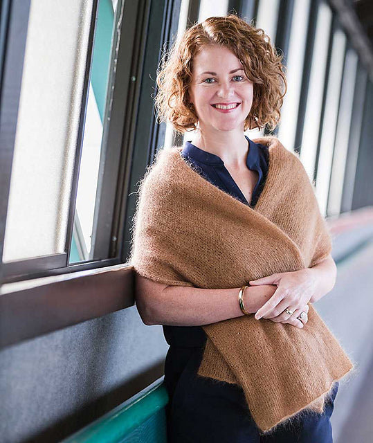 Alexandra's Airplane Scarf by Churchmouse Yarns and Teas