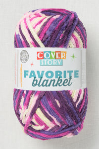 Lion Brand Cover Story Favorite Blanket 212AS Grape Soda