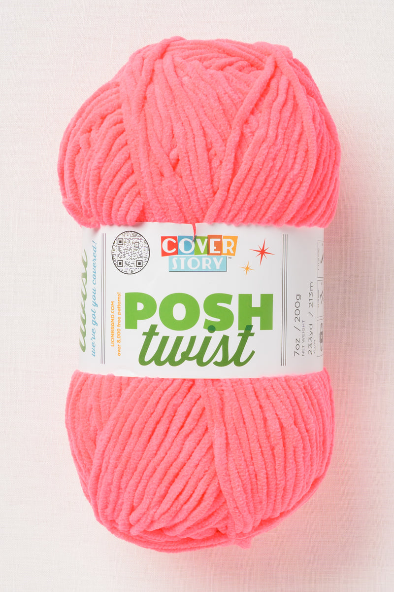 Lion Brand Cover Story Posh Twist 101CG Strawberry Glow