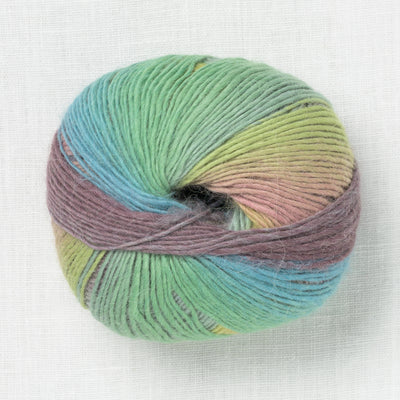 Lang Yarns Aurora 4 Lime Green Violet Turquoise
