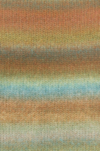 Lang Yarns Orion 2 Brown Blue Green swatch