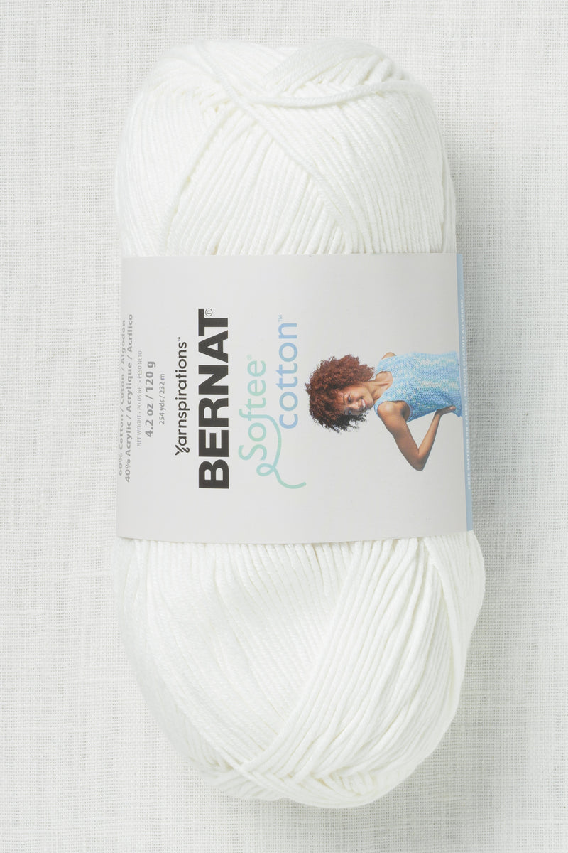 Bernat Softee Cotton Clear White