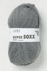Lang Yarns Super Soxx 4Ply 5 Dark Grey Melange