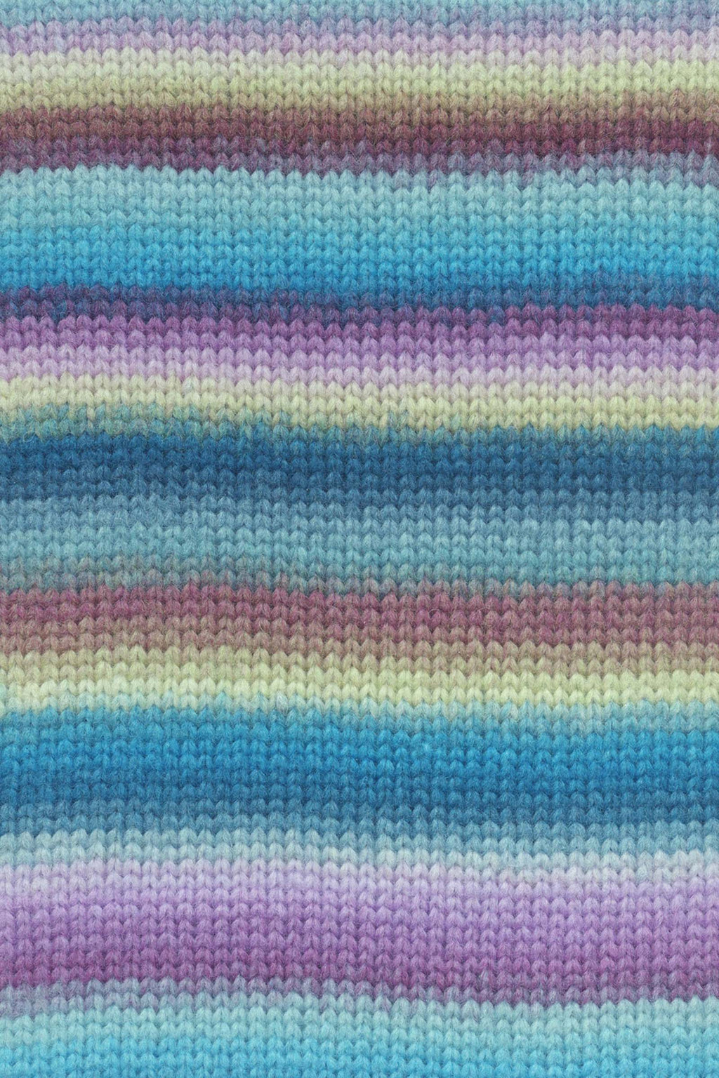 Lang Yarns Cloud 19 Petrol Turquoise Purple Light Green swatch