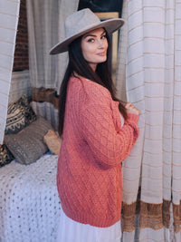 Waffle Stitch Cardigan (Knit)