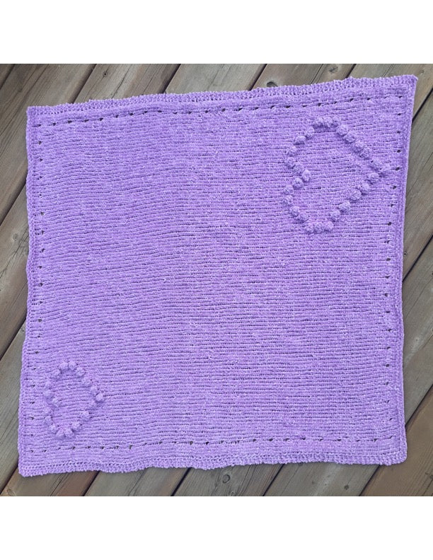 Heart O’ Mine Stroller Blanket (Knit) by Lion Brand Yarn