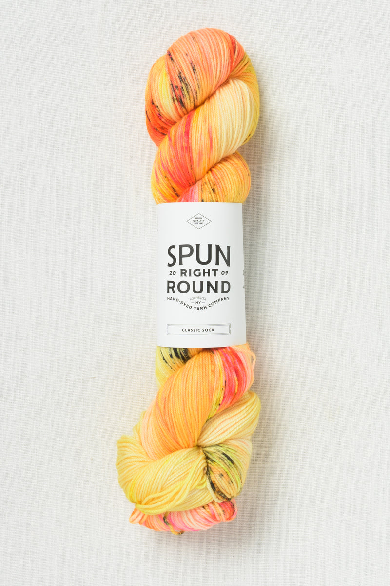 Spun Right Round Merino Aran Bright Idea