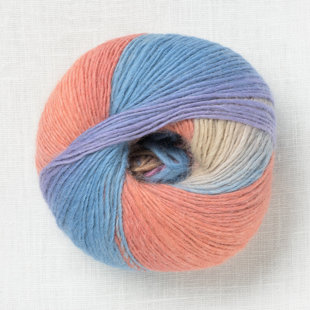 Lang Yarns Aurora 2 Mint Rosewood Blue Brown