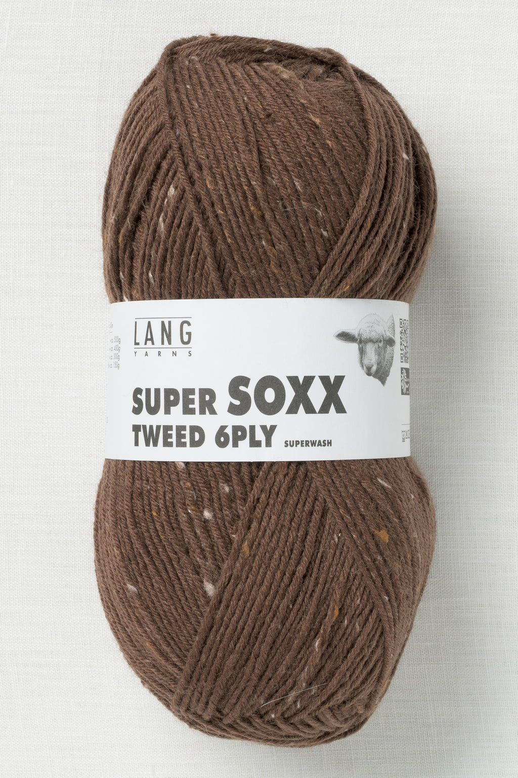 Lang Yarns Super Soxx Tweed 6 Ply 68 Brown