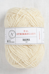 Rauma 3-Ply Strikkegarn 101 Natural