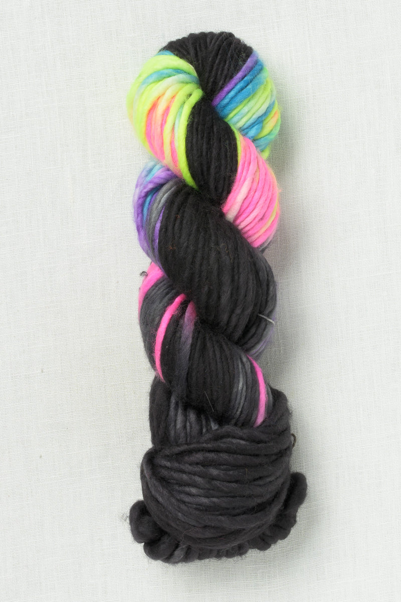 Madelinetosh Biggie Black Rainbow