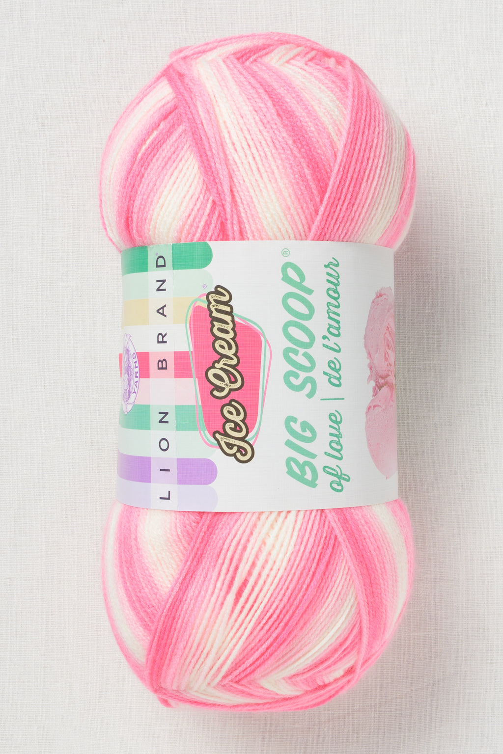 Lion Brand Ice Cream Big Scoop 207Z Strawberry