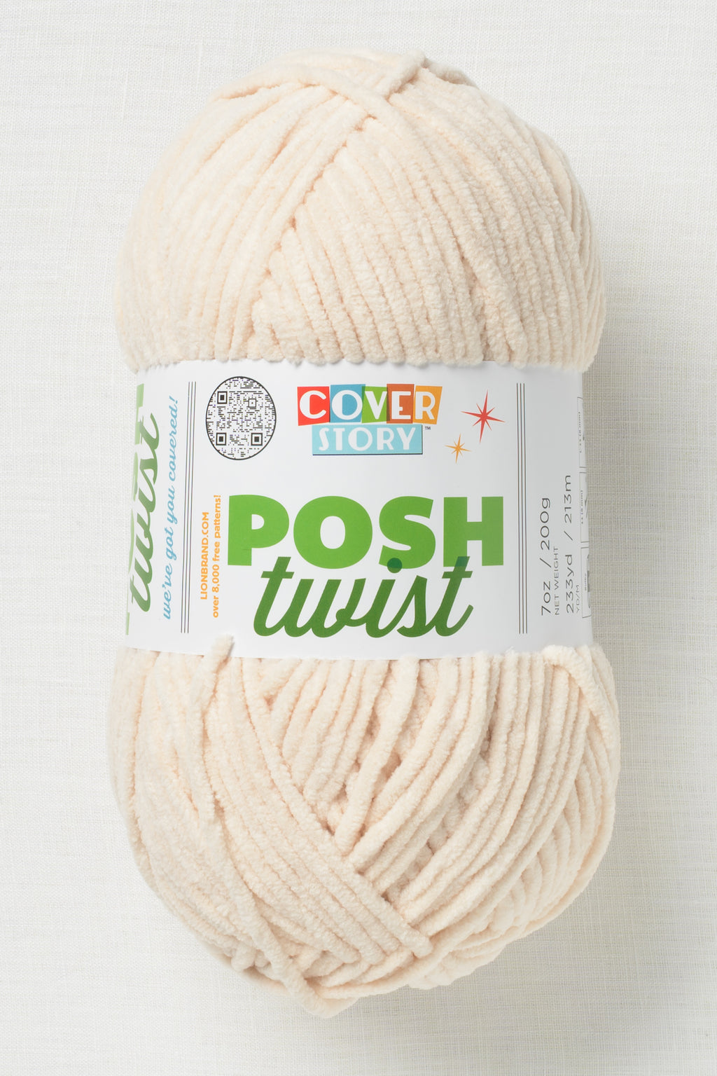 Lion Brand Cover Story Posh Twist 098BF Vanilla Bean