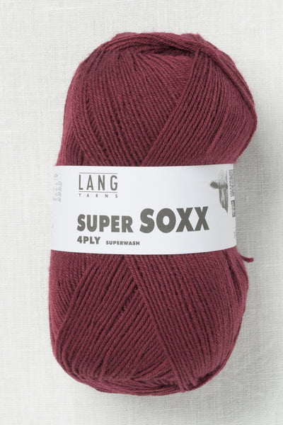 Lang Yarns Super Soxx 4Ply 64 Bordeaux