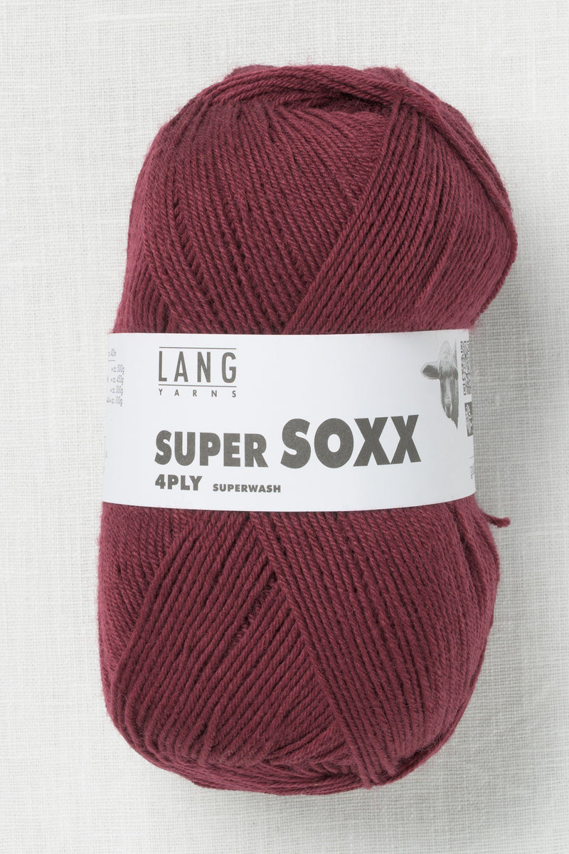 Lang Yarns Super Soxx 4Ply 64 Bordeaux